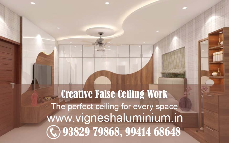 Vignesh Aluminium - Hasthinapuram, Chromepet, Chennai - false-ceiling-work